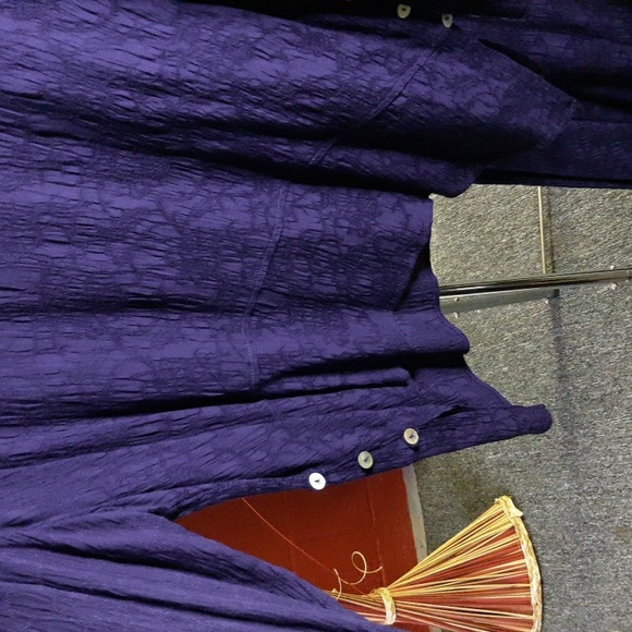 S.L Fashions Deep Purple two piece Dress - Picture 3 of 7